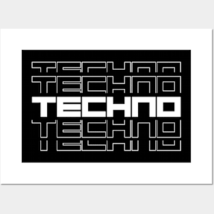 Techno Logo Posters and Art